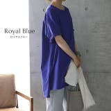 Tシャツ レディース 半袖 無地 綿 カットソー ビッグシルエット Uネック | HUG.U | 詳細画像10 