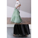 スカート ロングスカート レース ティアードスカート レーススカート マキシ丈 | HUG.U | 詳細画像22 