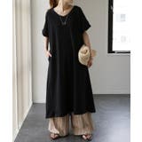 ブラック | ワンピース レディース ロングワンピース ロング マキシワンピース Tシャツ | HUG.U
