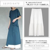 ワンピース レディース ロングワンピース ロング 半袖 丸首 ウエストリボン | HUG.U | 詳細画像22