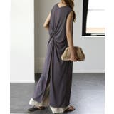 チャコール | ワンピース マキシワンピース ロングワンピース ロング タンクトップ レイヤー | HUG.U