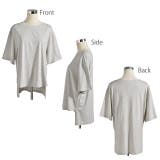 Tシャツ レディース 半袖 綿 トップス カットソー ビッグシルエット Uネッ | HUG.U | 詳細画像24