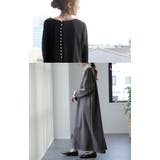 ワンピース Aライン ロングワンピース パール レディース 長袖 結婚式 パー | HUG.U | 詳細画像6 