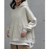 オートミール | パーカー レディース トップス トレーナー スウェット 無地 コーデ スエット | HUG.U