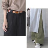 パンツ タックパンツ ワイドパンツ レディース フレア きれいめ ウエストゴム | HUG.U | 詳細画像23 