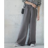 パンツ タックパンツ ワイドパンツ レディース フレア きれいめ ウエストゴム | HUG.U | 詳細画像5 
