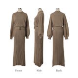 セットアップ ニット 3点セット レディース  スカート プリーツスカート リ | HUG.U | 詳細画像22 