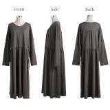 ワンピース レディース  ロングワンピース ロング 長袖 マキシ フレア きれ | HUG.U | 詳細画像24 