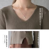 ニット トップス レディース セーター 長袖 細リブ リブ リブニット タイト | HUG.U | 詳細画像19