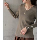 ニット トップス レディース セーター 長袖 細リブ リブ リブニット タイト | HUG.U | 詳細画像5