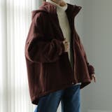 リッチブラウン | アウター レディース パーカー 裏起毛 トップス トレーナー スウェット ジャ | HUG.U