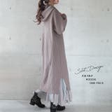 ニットワンピース ワンピース ニット リブニット ロングワンピース ロング ス | HUG.U | 詳細画像24 