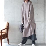 グレージュ | ニットワンピース ワンピース ニット リブニット ロングワンピース ロング ス | HUG.U