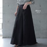 パンツ ワイドパンツ レディース プリーツ ボトムス フレア フレアパンツ ワ | HUG.U | 詳細画像10 