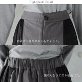 パンツ ワイドパンツ レディース プリーツ ボトムス フレア フレアパンツ ワ | HUG.U | 詳細画像17 