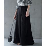 パンツ ワイドパンツ レディース プリーツ ボトムス フレア フレアパンツ ワ | HUG.U | 詳細画像5 