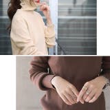 ニット タートルネック トップス  洗えるニット ハイネック レディース セー | HUG.U | 詳細画像21 