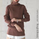 ニット タートルネック トップス  洗えるニット ハイネック レディース セー | HUG.U | 詳細画像24 