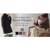 ニット タートルネック トップス  洗えるニット ハイネック レディース セー | HUG.U | 詳細画像25 