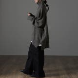 チャコール | ニット レディース  タートルネック トップス ハイネック セーター ウール | HUG.U