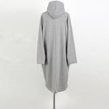 ワンピース 黒 長袖 パーカーワンピース レディース 裏起毛 パーカー ロング | HUG.U | 詳細画像26 