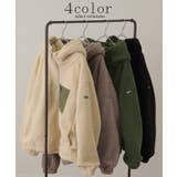 ボアコート レディース  ボア 暖か コート ボアアウター ブルゾン | HUG.U | 詳細画像10 