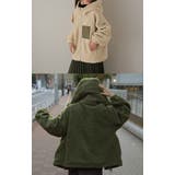 ボアコート レディース  ボア 暖か コート ボアアウター ブルゾン | HUG.U | 詳細画像23 