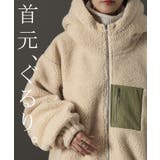 ボアコート レディース  ボア 暖か コート ボアアウター ブルゾン | HUG.U | 詳細画像4 