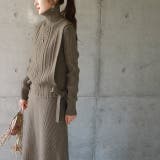 ヘーゼルラテ | ニット セットアップ レディース ニットワンピース ニットベスト ワンピース | HUG.U