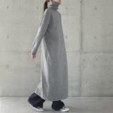 グレー | ニットワンピース レディース ワンピース ニット タートルネック ニットワンピ | HUG.U