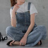 サロペット オーバーオール オールインワン レディース デニム 大きいサイズ | HUG.U | 詳細画像12 