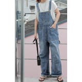 サロペット オーバーオール オールインワン レディース デニム 大きいサイズ | HUG.U | 詳細画像14 