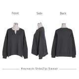 トップス スウェット レディース トレーナー 無地 長袖 レイヤード | HUG.U | 詳細画像22 