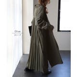 ワンピース レディース シャツワンピース 長袖 ロング プリーツ ロングワンピ | HUG.U | 詳細画像16 