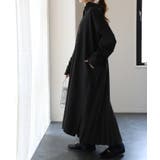 ブラック | ワンピース レディース シャツワンピース 長袖 ロング プリーツ ロングワンピ | HUG.U
