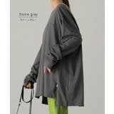 ロンT レディース トップス カットソー 長袖 ロングTシャツ Tシャツ 無地 | HUG.U | 詳細画像18