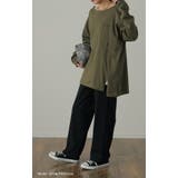 ロンT レディース トップス カットソー 長袖 ロングTシャツ Tシャツ 無地 | HUG.U | 詳細画像3