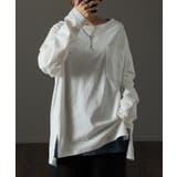 ロンT レディース トップス カットソー 長袖 ロングTシャツ Tシャツ 無地 | HUG.U | 詳細画像5