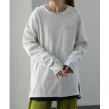 オートミール | ロンT レディース トップス カットソー 長袖 ロングTシャツ Tシャツ 無地 | HUG.U