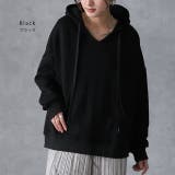 パーカー トップス レディース キーネック トレーナー スウェット スエット | HUG.U | 詳細画像12 