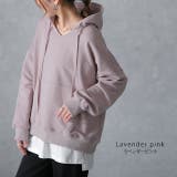 パーカー トップス レディース キーネック トレーナー スウェット スエット | HUG.U | 詳細画像13 