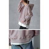 パーカー トップス レディース キーネック トレーナー スウェット スエット | HUG.U | 詳細画像19 