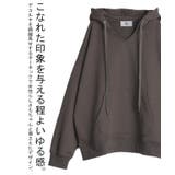 パーカー トップス レディース キーネック トレーナー スウェット スエット | HUG.U | 詳細画像6 