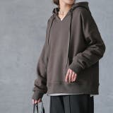 ストーンチョコ | パーカー トップス レディース キーネック トレーナー スウェット スエット | HUG.U