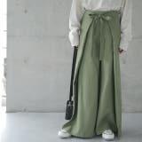 ペールカーキ | パンツ レディース ボトムス ワイドパンツ ワイド ロング フレアパンツ フレ | HUG.U