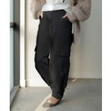 ブラック | パンツ レディース ワイドパンツ チノパン ベイカーパンツ カーゴパンツ ワー | HUG.U