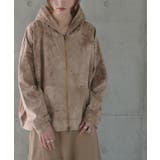 パーカー レディース フーディー ジップアップ 羽織 アウター ライトアウター | HUG.U | 詳細画像3 