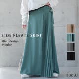 レディース ロングスカート ロング マキシ マキシスカート プリーツ プリーツ | HUG.U | 詳細画像1 