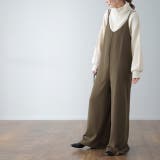 ダークオリーブ | サロペット レディース 大きいサイズ サロペ オーバーオール パンツ オールイ | HUG.U