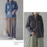 シャツ レディース デニムシャツ デニム トップス ブラウス デニムジャケット | HUG.U | 詳細画像21 